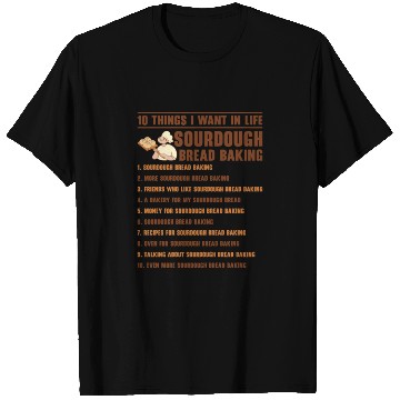 Discover Sourdough Bread Baking Foodie Baker Cooking T Shirts