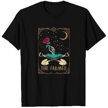 Discover Rose Tarot Card Occult Club Gothic Farmer T Shirts