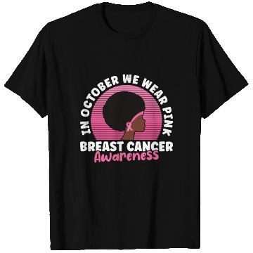 Discover In October We Wear Pink Breast Cancer Awareness T Shirts