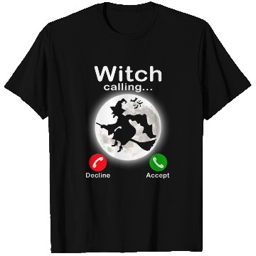 Discover Witch is calling Trick or Treat Funny Halloween T Shirts