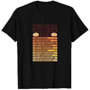 Discover Sourdough Bread Baking Foodie Baker Cooking T Shirts
