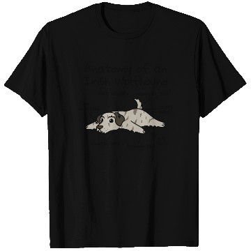 Discover Anatomy Of A Irish Wolfhound T Shirts