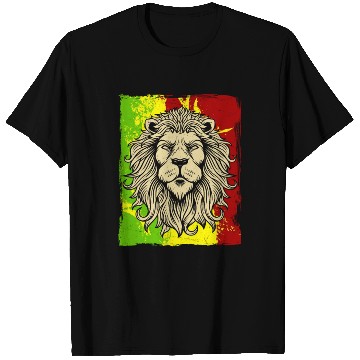 Discover Reggae Jamaican Lion Rasta African T Shirts