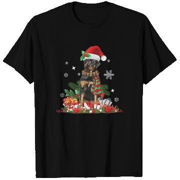 Discover Christmas Rottweiler dog Holiday Rottie T Shirts