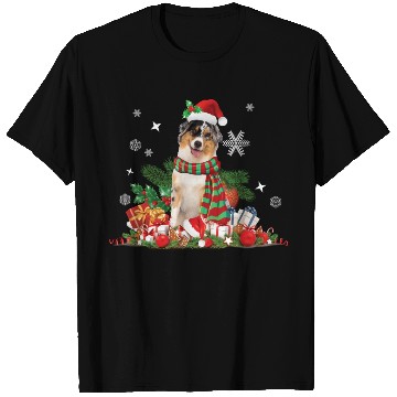 Discover Christmas Australian Shepherd, Aussie dog T Shirts