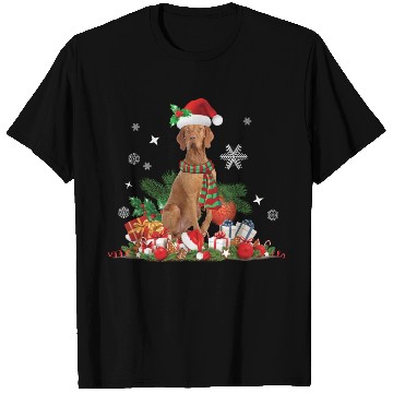 Discover Christmas Hungarian Vizsla Dog T Shirts