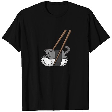 Discover Scottish Fold Cat Nigiri Sushi T Shirts