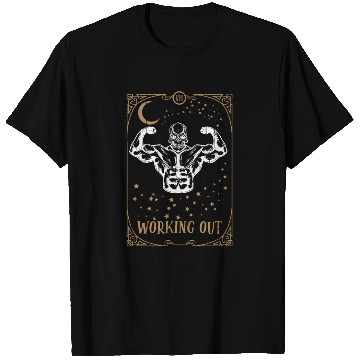 Discover Gym Tarot Card Occult Club Gothic Workout T Shirts