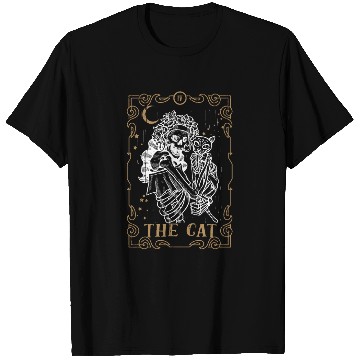 Discover Cat Tarot Card Occult Club Gothic Animal T Shirts