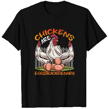 Discover Funny Chickens Chicken Farm Eggs T Shirts