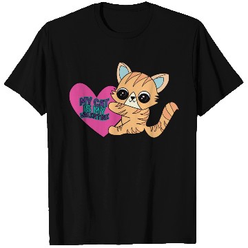 Discover MY CAT IS MY VALENTINE Design T Shirts