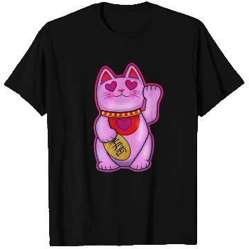 Discover Cute Maneki Neko Romance Cat T Shirts