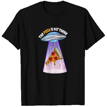 Discover Funny Pizza UFO Alien Abduction T Shirts