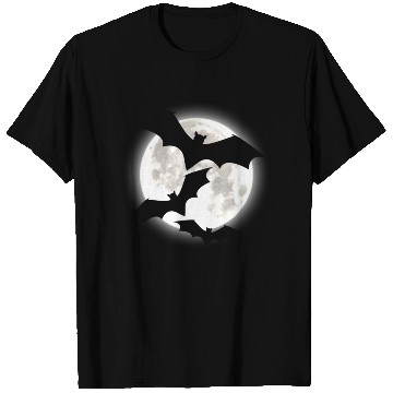 Discover Bat MOON Pumpkin Trick or Treat Funny Halloween T Shirts