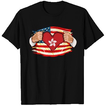 Discover Hong Kongese Who Live in America HongKong Flag T Shirts