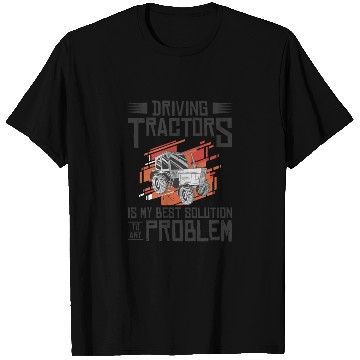 Discover Problem Solution Tractor Farming Agriculture T Shirts