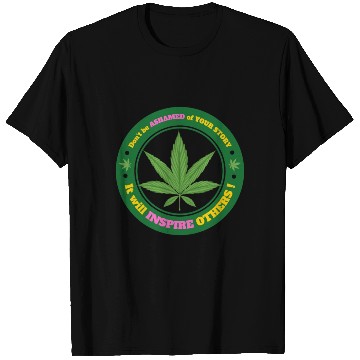 Discover Drug Addiction Recovery AA Sober Sobriety Cannabis T Shirts