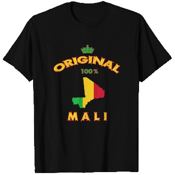 Discover Mali Original 100% flag design T Shirts