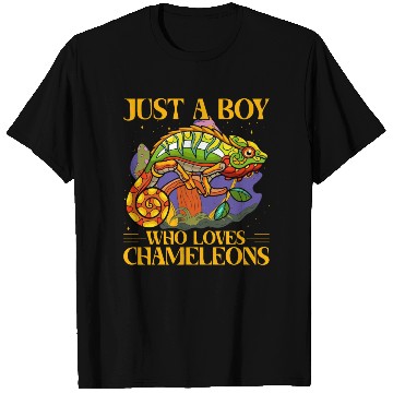 Discover Just a Boy who loves Chameleons T Shirts