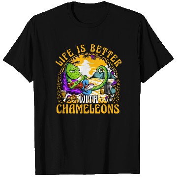 Discover Life is better with Chameleon T Shirts