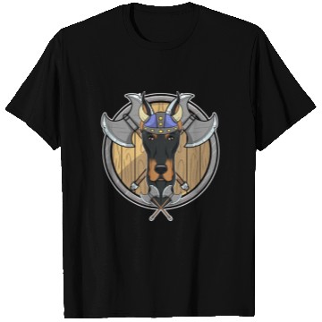 Discover Doberman I Valhalla I Viking T Shirts