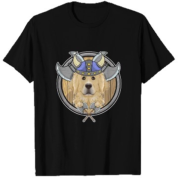 Discover Golden Retriever I Valhalla I Viking T Shirts