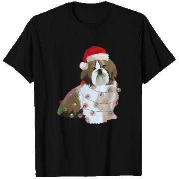 Discover Shih Tzu Christmas Lights Xmas Dog Lover T Shirts
