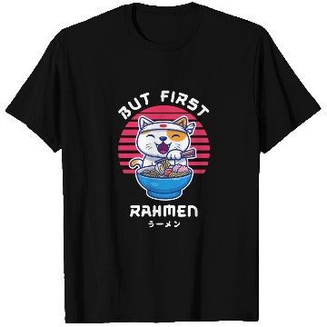 Discover But First Ramen Cat Japan Kawaii T Shirts