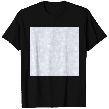 Discover Lilac Snowflakes Pattern T Shirts