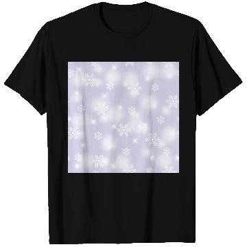 Discover Lavender Snowflakes Pattern T Shirts