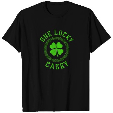 Discover One Lucky Casey Irish Family 4 Leaf Clover T Shirts