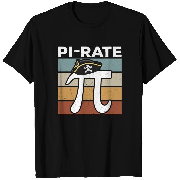 Discover Pirate Girls Boys Pi Symbol 3.14 Math T Shirts