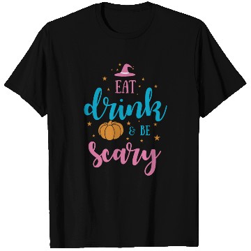 Discover Eat Drink Be Scary Halloween 2022 T Shirts