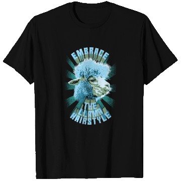 Discover Embrace The Llama Hairstyle T Shirts