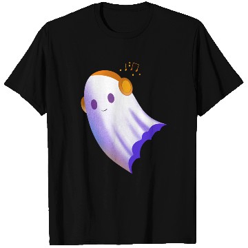 Discover A Ghost with headphones T Shirts