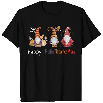 Discover happy hallo thanksmas Thanksgiving gnome Funny T Shirts