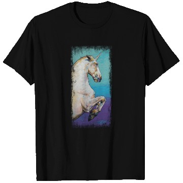 Discover White Unicorn Design T Shirts