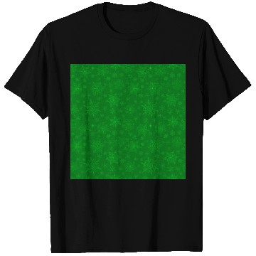 Discover Green Snowflakes Pattern T Shirts