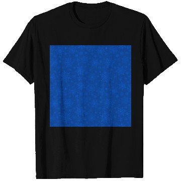 Discover Blue Snowflakes Pattern T Shirts