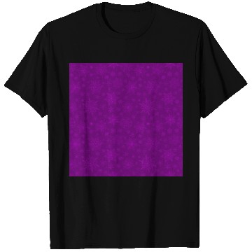 Discover Purple Snowflakes Pattern T Shirts