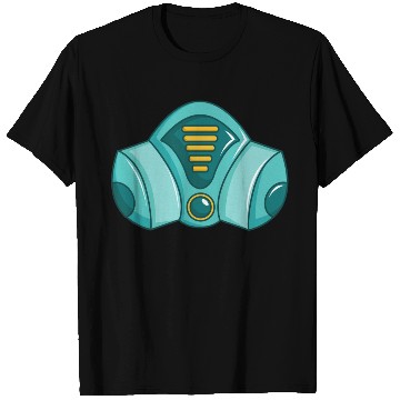 Discover Green Comic Face Protection Nuclear Gas Mask T Shirts