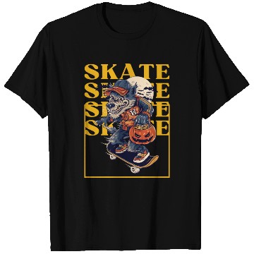 Discover Wolf Skateboard Lazy Halloween Costume T Shirts