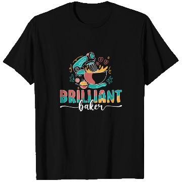 Discover Baker Brilliant Cupcake Baking Bakery Chef Cake T Shirts