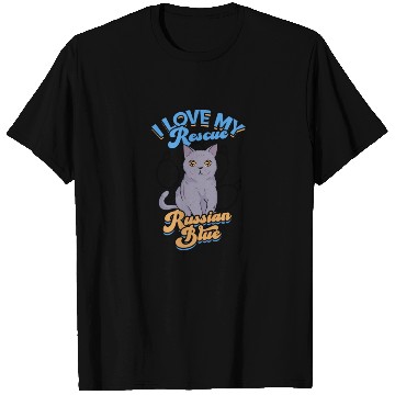 Discover I love my rescue Russian Blue - russian blue T Shirts