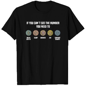 Discover Ishihara Numbers - Support Europe T Shirts