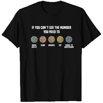 Discover Ishihara Numbers - Travel To Amsterdam T Shirts