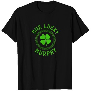 Discover One Lucky Murphy Irish Family Four Leaf Clover T Shirts