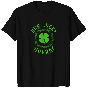 Discover One Lucky Murray Irish Family Four Leaf Clover T Shirts