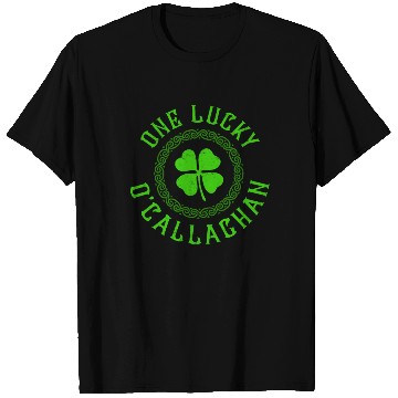 Discover One Lucky O'Callaghan Irish Family Four Leaf T Shirts