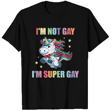 Discover LGBT Funny Rainbow Unicorn Super Gay Lesbian Pride T Shirts